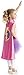 Little Adventures Pink Hero Lightning Cape and Mask Costume Age 3-8 with Hairbow
