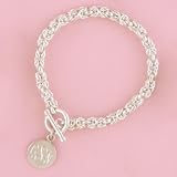 Silver Round Tag Bracelet