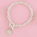 Silver Round Tag Bracelet