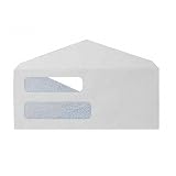(Price/BX)Envelopes,Double Window,8-5/8,3-5/8x8-/5/8,500/BX,White