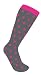 Horizon Bunny Luxury Merino Wool Childrens Tubes. Spots Cerise/Charcoal Ski Socks. Size UK 6.5-9 (EUR 22-26)