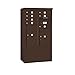 Salsbury Industries Salisbury Industries 3910DX-07ZFU, Front Loading, ADA Height Compliant, 7 MB1 Doors, 1 PL5, 1 PL6, U.S.P.S. Access, Bronze Free Standing Horizontal 4C Mailbox,