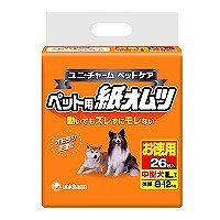 ◇ユニチャーム　ペット用紙オムツ　中型犬用　L　26枚