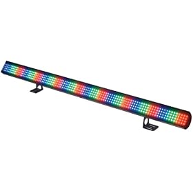 American DJ 1 meter led effect color bar, built in programs , chase speed adjustments, red, green and blue leds, can also be used to color mix or wash an area