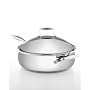 Tools of the Trade Belgique Stainless Steel Skillet, 12"/6 Qt.