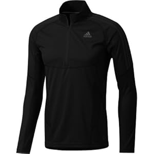 adidas Outdoor Terrex Swift Long Sleeve Half Zip Tee - Men's Black Medium