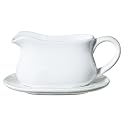 Gravy Boat with Saucer - White