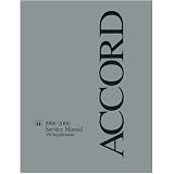 1998 1999 2000 HONDA ACCORD V6 Shop Service Manual Supp by Honda