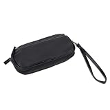 New Black Ladies Wristlet Clutch Genuine Leather Wallet and Purse on a String With Mirror By Buxton