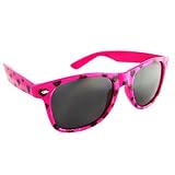 Blues Brothers Wayfarer Dark Black Sun Glasses Pink & Plaid Hearts