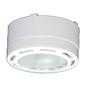 American Lighting ALPX20WH 12-Volt Under Cabinet Puck Lighting Kit, Xenon Bulb, 1 Pack,... by 