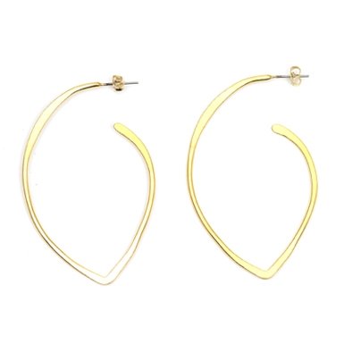Gold Point Hoops by Sibilia