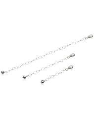 Sterling Silver 3 Piece of 1", 2" and 4" Extenders Set