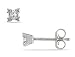 14K White Gold 1/10 ctw Diamond Solitaire Earrings