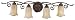 Murray Feiss VS8104-CB Four-Light Tuscan Villa Collection Vanity Strip, Corinthian Br...