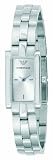 Emporio Armani Ladies Stainless Steel Bracelet Watch with Silver Dial :  ladies emporio armani watches emporio armani ladies stainless steel bracelet watch with silver dial bracelet