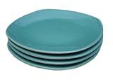 4 Turquoise Plates