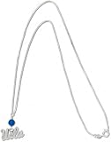 UCLA Bruins Sterling Silver Charm Necklace with Round Crystal