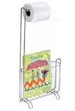 BlissHome, Interdesign, Classico, Magazine and Tissue Stand, Chrome