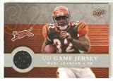 2008 Upper Deck First Edition Jerseys #FGJ-RJ Rudi Johnson - Cincinnati Bengals (Piece of Authentic Game Used Jersey)(Football Cards)