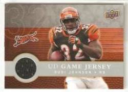 2008 Upper Deck First Edition Jerseys #FGJ-RJ Rudi Johnson - Cincinnati Bengals (Piece of Authentic Game Used Jersey)(Football Cards)