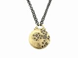 Black Diamond Hana Mizuki on Oxidized Chain by Mizuki