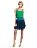 HALSTON HERITAGE Women's Smocked Tie Shoulder Waist Dress