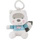 Tuc Tuc Baby Pod Pacifier Carrier. Soft Newborn Toy Raccoon Boy.