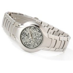 Croton Women's Stainless Steel Textured Dial Watch Bracelet