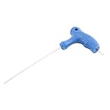 uxcell Tハンドルボールヘッド　六角シャフト　六角棒レンチ　ヘックスレンチ　メタル　プラスチック　ブルー