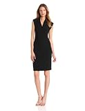 KAMALIKULTURE Womens Cap Sleeve Side Draped Dress
