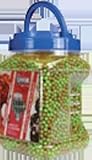 Crosman Camo Ammo 6mm plastic airsoft BBs, 0.12g, 10000 rds, green and tan