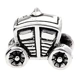 Silverado 'Princess Carriage' Silver Charm - Fits On Pandora Chamilia And Troll Bracelets