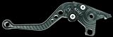 09 Suzuki GSX-R1000 Pazzo Racing Levers Shorty Length, Black Levers / Black Adjusters