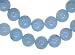 Blue Aquamarine Natural 12mm Smooth Round Beads Strand 16"