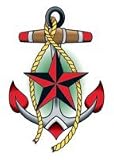 Anchor Temporary Tattoo