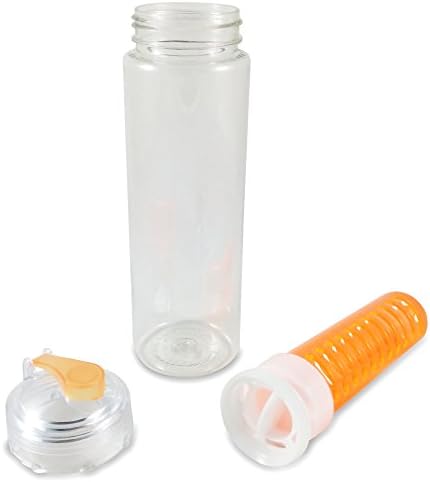 Sport Water Bottle with Fruit Infuser (Orange)