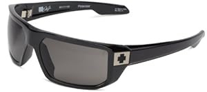 Spy Optic Mccoy 673012062135 Polarized Wrap Sunglasses,Black Frame/Grey Polarized Lens,One Size