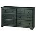 6-Drawer Dresser Only - Blueberry (Blueberry) (32"H x 53"W x 16"D)
