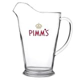 from Pimms Pimms Acrylic Jug 60oz / 1.7ltr | Plastic Pimms Jug, Official Pimms Original Cocktail Jug, Plastic Pitcher, Ice Lipped Jug - Perfect for Pimms Cocktails