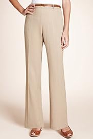 Classic Collection Textured Slub Trousers with Belt