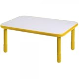 20 Tall Rectangle Baseline Table (Sunshine Yellow) (20H x 60W x 30D)