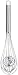 Fackelmann Nirosta Inox 40458 Egg Whisk with Rolling Ball and Suspension Loop Stainless Steel