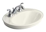 KOHLER K-2075-8-96 Serif Self-Rimming Lavatory, Biscuit