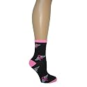 Pink Ribbon Breast Cancer Awareness Relay for Life Crew Socks Great for Fundraising Walk Survivor