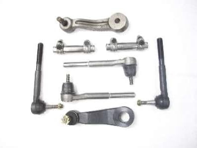 2 Outer Tie Rod Ends, 2 Inner Tie Rod Ends, 2 Adjusting Sleeves, 1 Pitman Arm, 1 Idler Arm