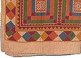 ShalinCraft Home Decor Products Double Layered Embroidered Cotton Bedspreads India Block Print (bscov321)