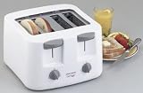 B&D T4500 TOASTER WHITE 4SLICE, Mandolines & Slicers, Home & Garden
