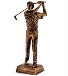 Bronze Finished Resin Male Golfer