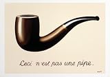 La Trahison des Images Art Poster Print by Rene Magritte, 28x20